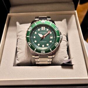 Citizen Men's Automatic Promaster Marine Sports Green Dial Watch